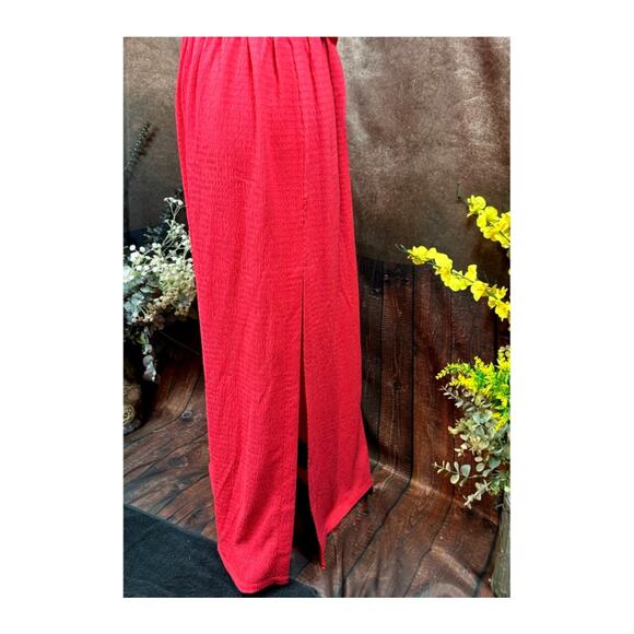 Michael Kors Geranium Smocked Maxi Dress Geranium S - Picture 7 of 14